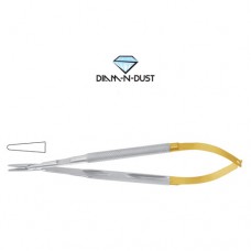Diam-n-Dust™ Micro Needle Holder Straight - Heavy Pattern - Round Handle - With Lock Stainless Steel, 25 cm - 9 3/4"